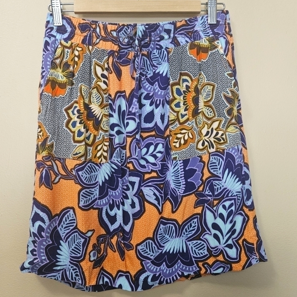 LOFT Pull On Floral Skirt Women's Size XS Colorful